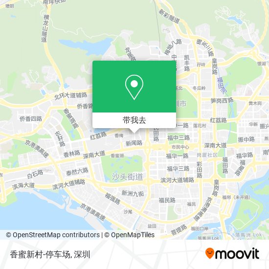 香蜜新村-停车场地图