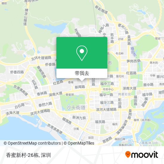 香蜜新村-26栋地图