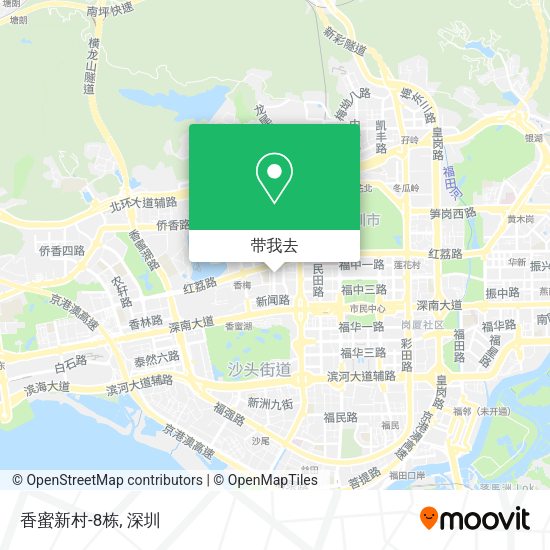 香蜜新村-8栋地图