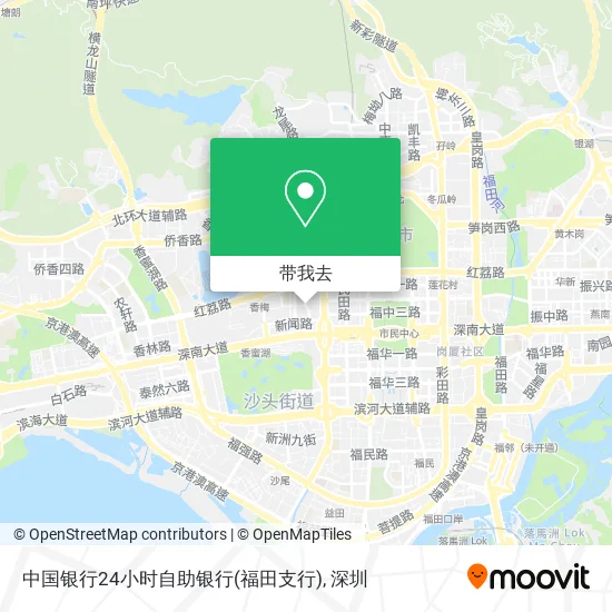 中国银行24小时自助银行(福田支行)地图