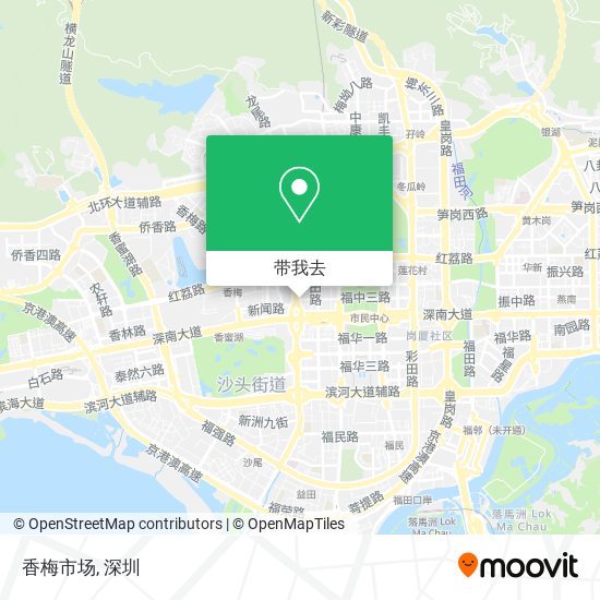 香梅市场地图
