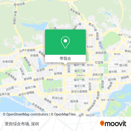 景田综合市场地图