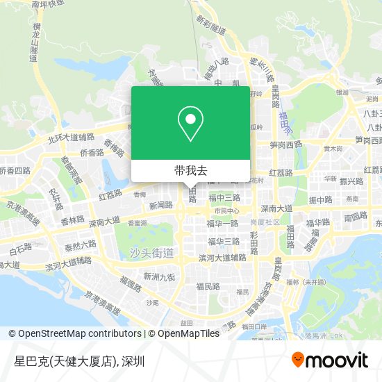 星巴克(天健大厦店)地图