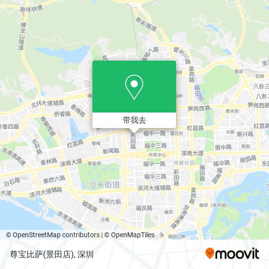 尊宝比萨(景田店)地图