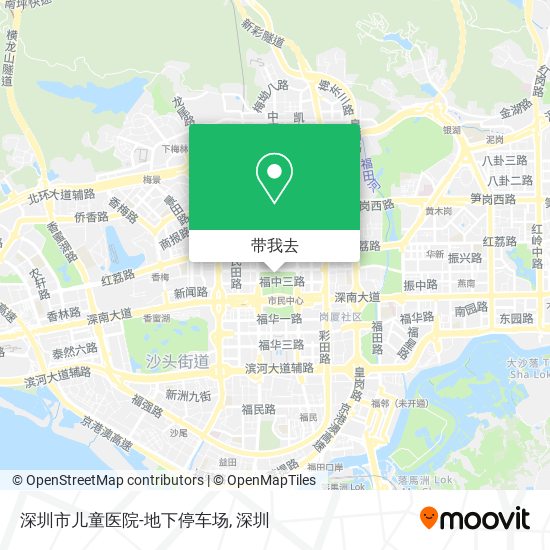 深圳市儿童医院-地下停车场地图