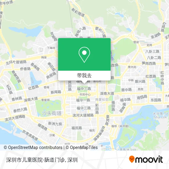深圳市儿童医院-肠道门诊地图
