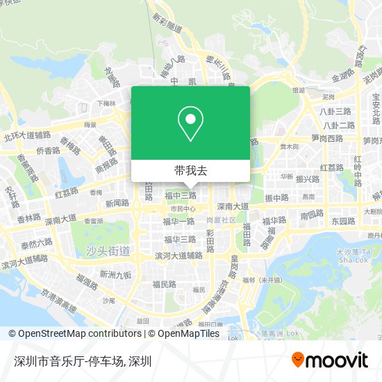 深圳市音乐厅-停车场地图