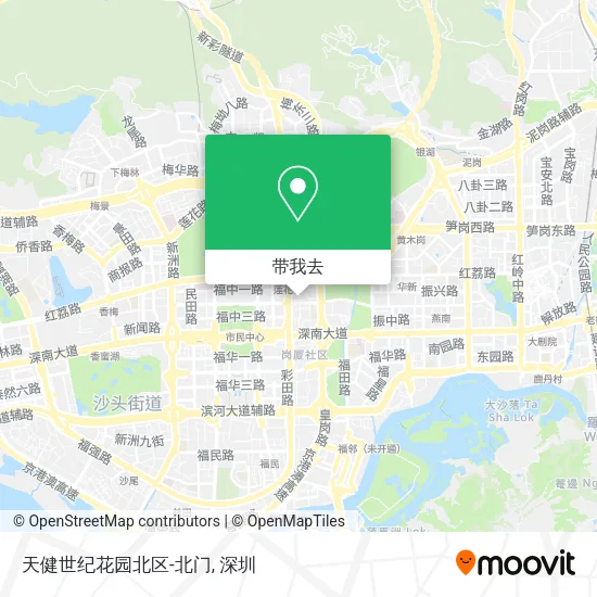 天健世纪花园北区-北门地图