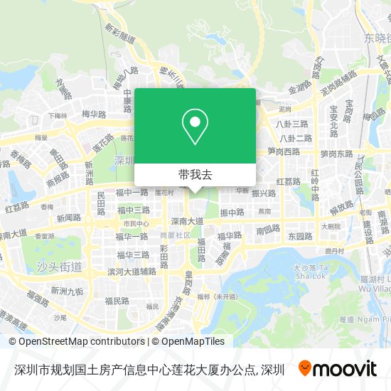 深圳市规划国土房产信息中心莲花大厦办公点地图