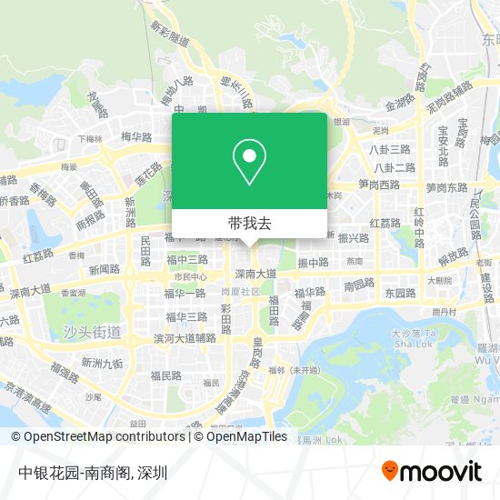 中银花园-南商阁地图