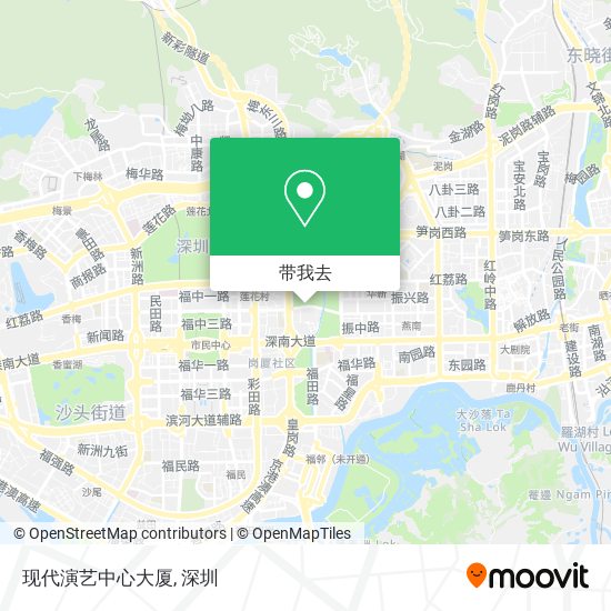 现代演艺中心大厦地图