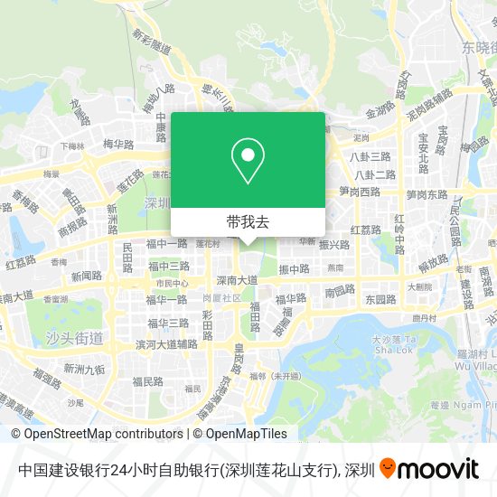中国建设银行24小时自助银行(深圳莲花山支行)地图