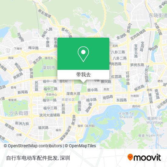自行车电动车配件批发地图