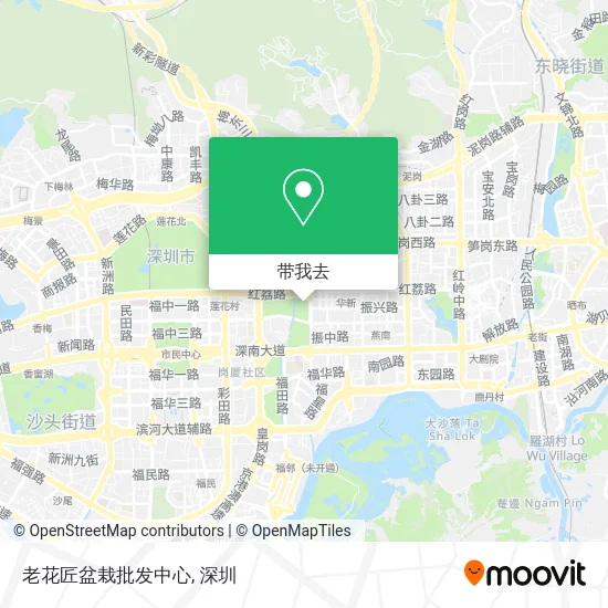 老花匠盆栽批发中心地图