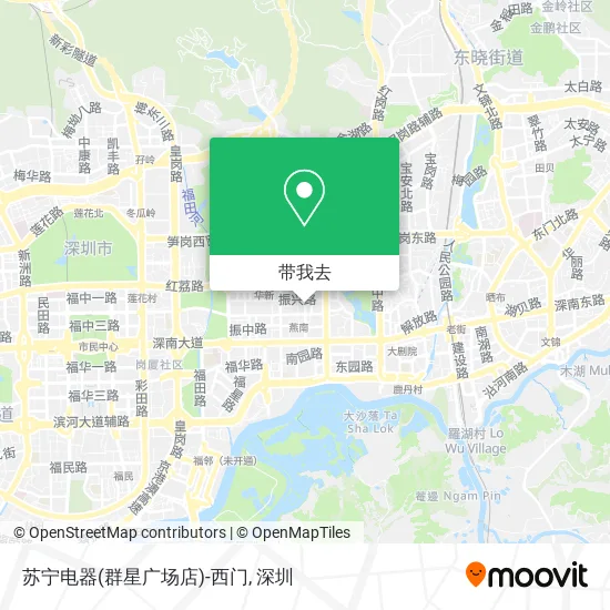 苏宁电器(群星广场店)-西门地图