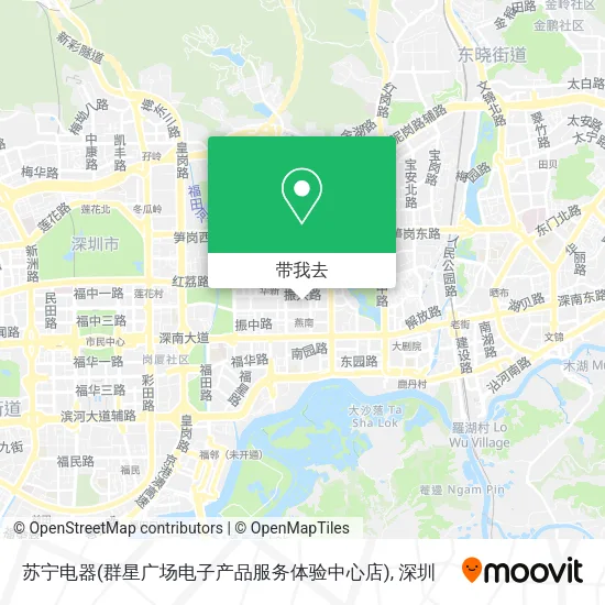 苏宁电器(群星广场电子产品服务体验中心店)地图