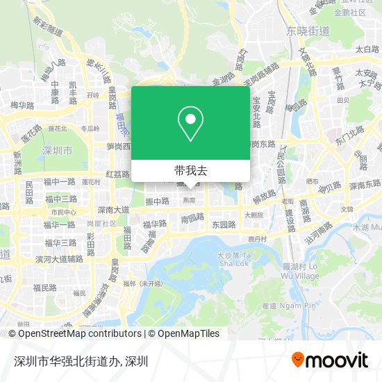 深圳市华强北街道办地图