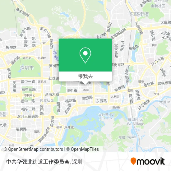 中共华强北街道工作委员会地图