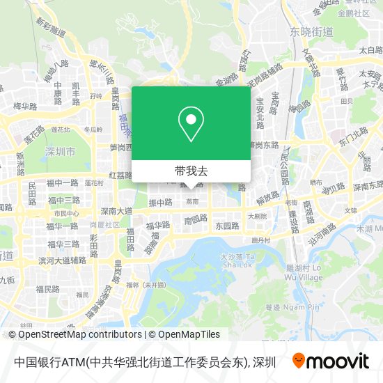 中国银行ATM(中共华强北街道工作委员会东)地图