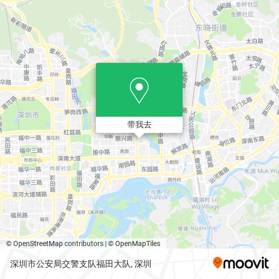 深圳市公安局交警支队福田大队地图