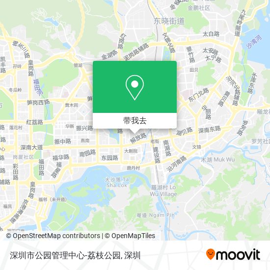 深圳市公园管理中心-荔枝公园地图