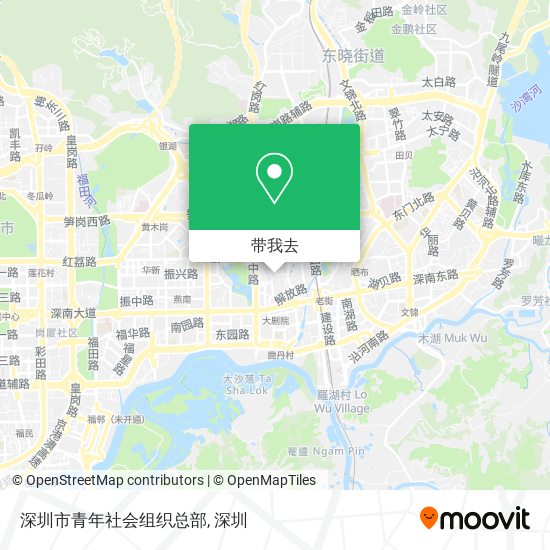 深圳市青年社会组织总部地图