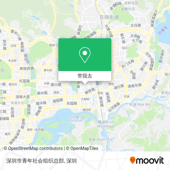 深圳市青年社会组织总部地图