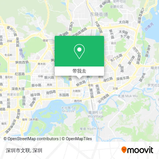 深圳市文联地图