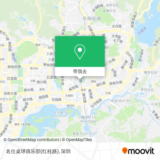 名仕桌球俱乐部(红桂路)地图