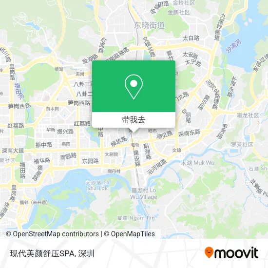 现代美颜舒压SPA地图
