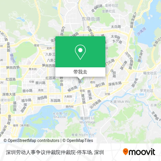 深圳劳动人事争议仲裁院仲裁院-停车场地图