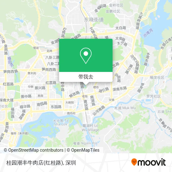 桂园潮丰牛肉店(红桂路)地图