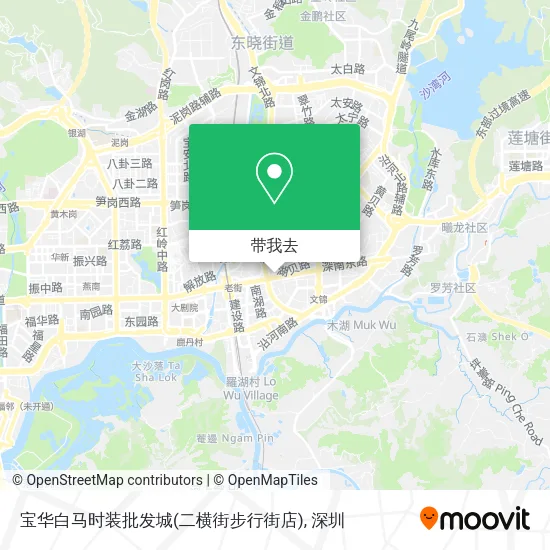 宝华白马时装批发城(二横街步行街店)地图