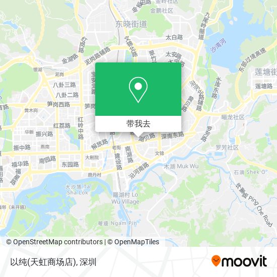 以纯(天虹商场店)地图