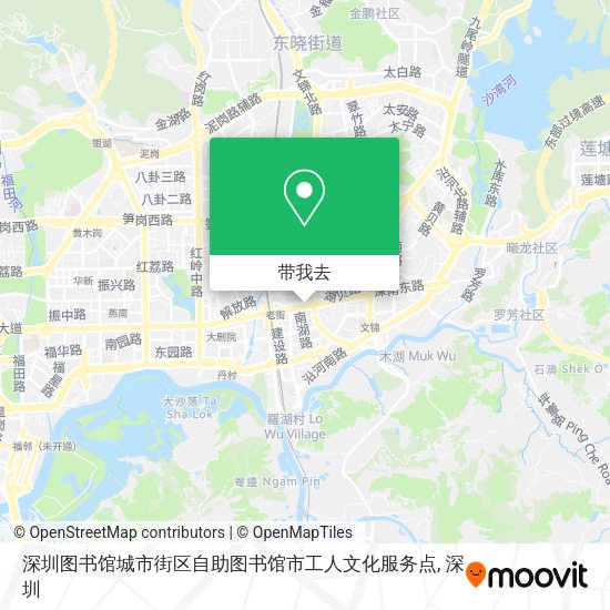 深圳图书馆城市街区自助图书馆市工人文化服务点地图