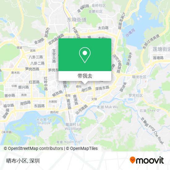 晒布小区地图
