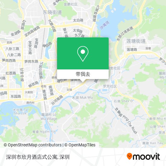 深圳市欣月酒店式公寓地图