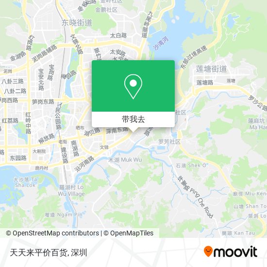 天天来平价百货地图