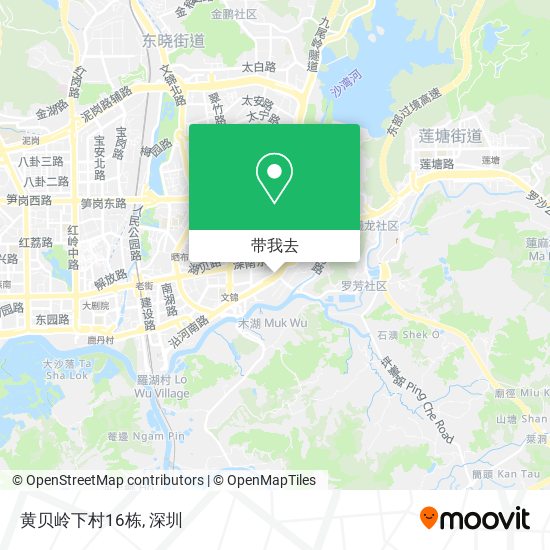 黄贝岭下村16栋地图