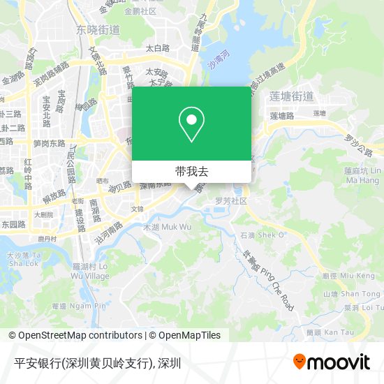 平安银行(深圳黄贝岭支行)地图