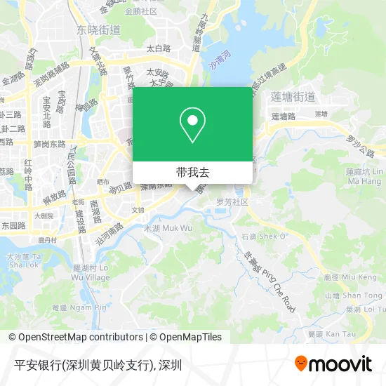 平安银行(深圳黄贝岭支行)地图