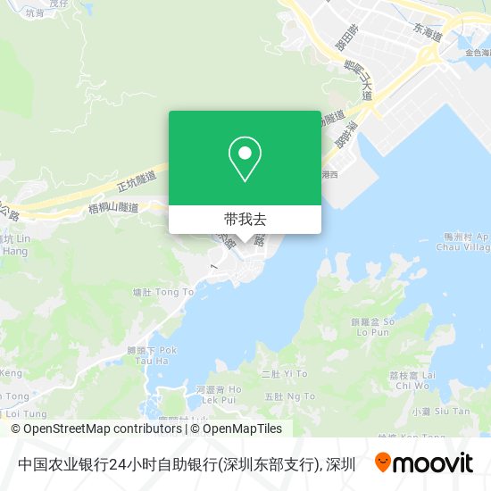 中国农业银行24小时自助银行(深圳东部支行)地图