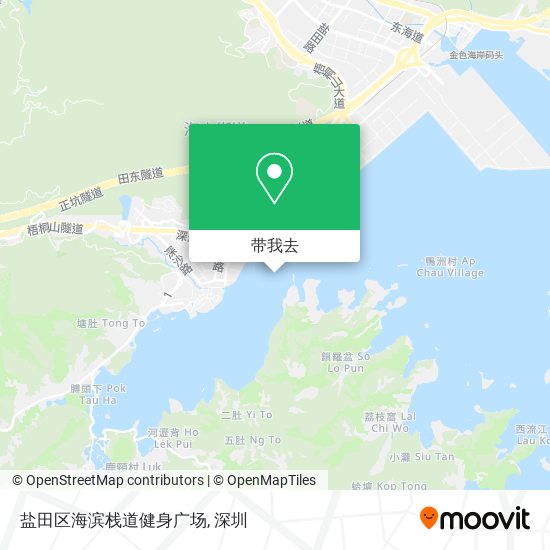 盐田区海滨栈道健身广场地图