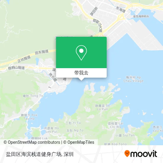 盐田区海滨栈道健身广场地图