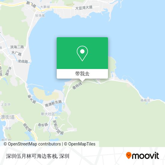 深圳伍月林可海边客栈地图