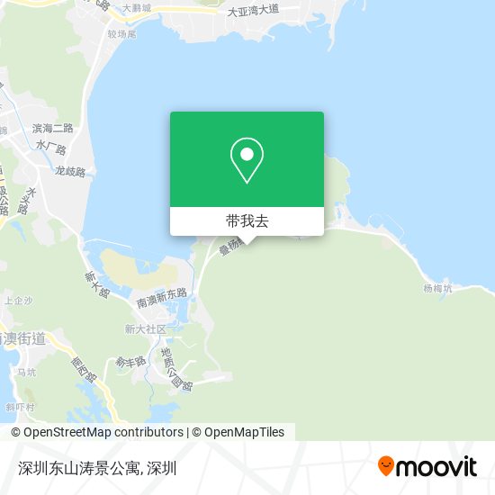深圳东山涛景公寓地图