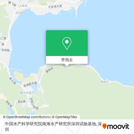 中国水产科学研究院南海水产研究所深圳试验基地地图