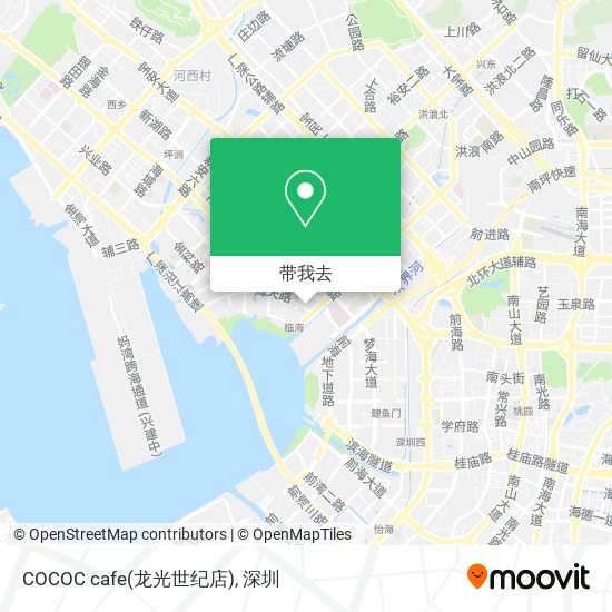 COCOC cafe(龙光世纪店)地图