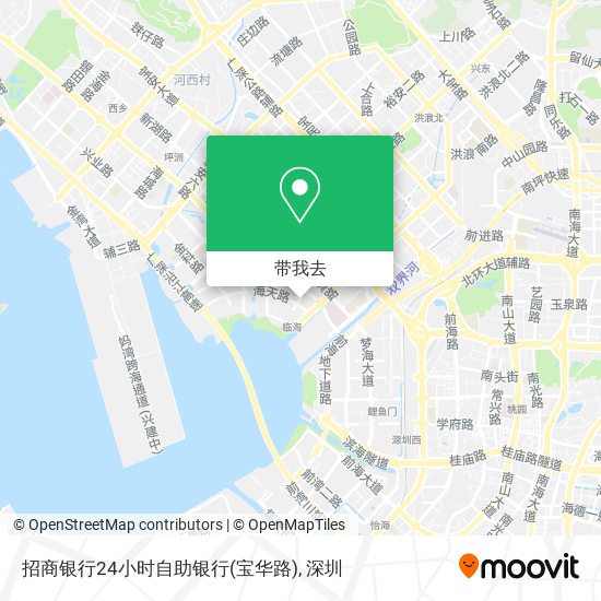 招商银行24小时自助银行(宝华路)地图