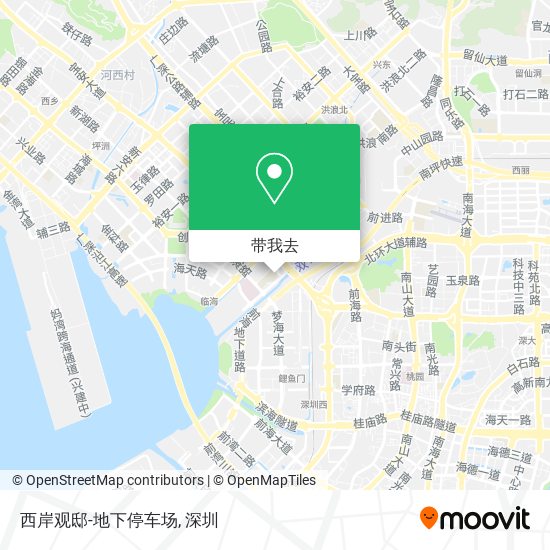 西岸观邸-地下停车场地图